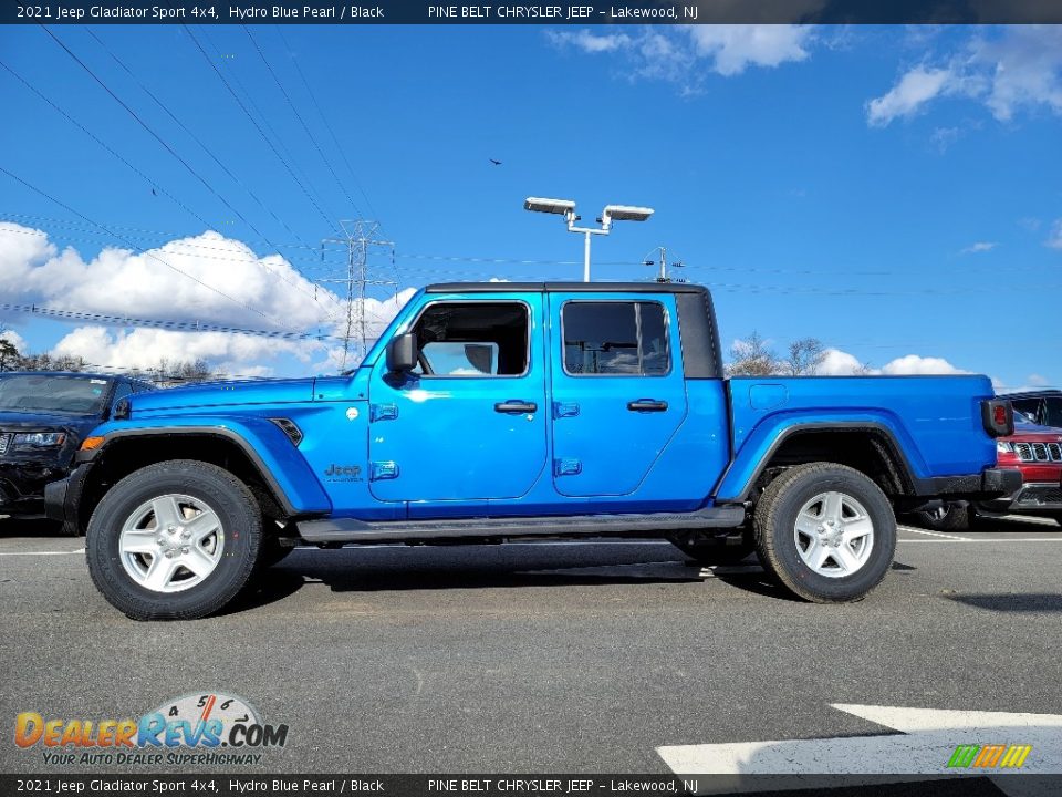 2021 Jeep Gladiator Sport 4x4 Hydro Blue Pearl / Black Photo #4