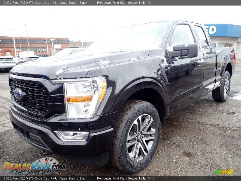 2021 Ford F150 STX SuperCab 4x4 Agate Black / Black Photo #5