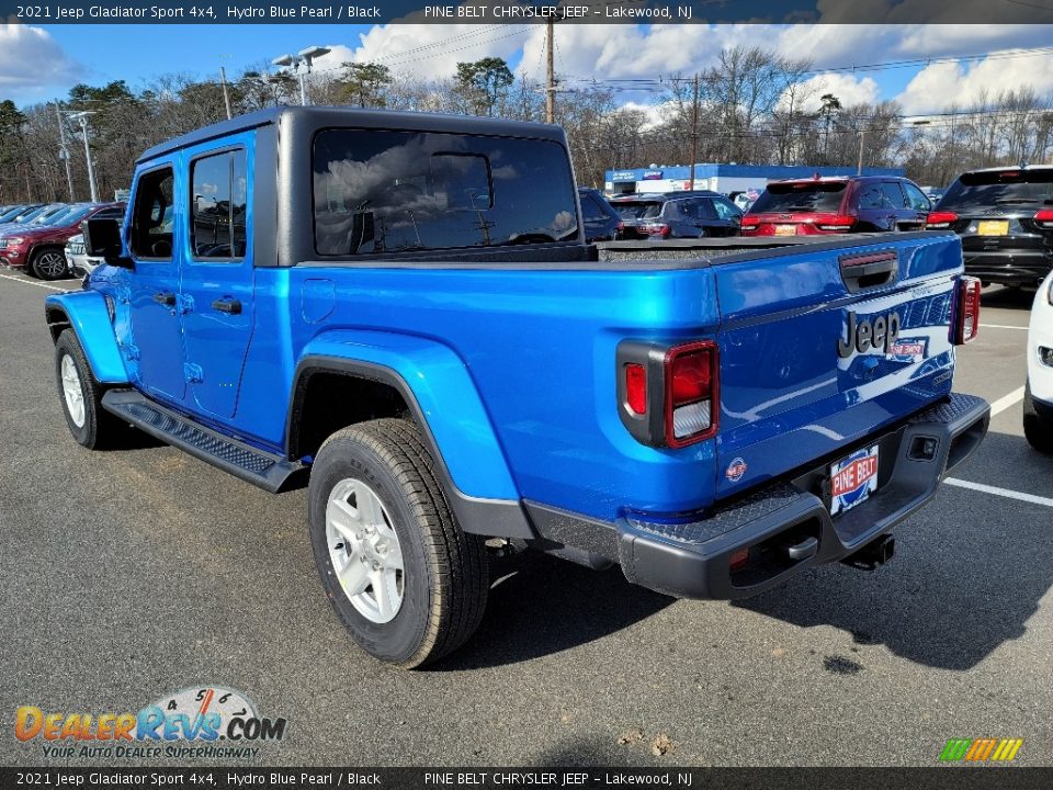 2021 Jeep Gladiator Sport 4x4 Hydro Blue Pearl / Black Photo #6