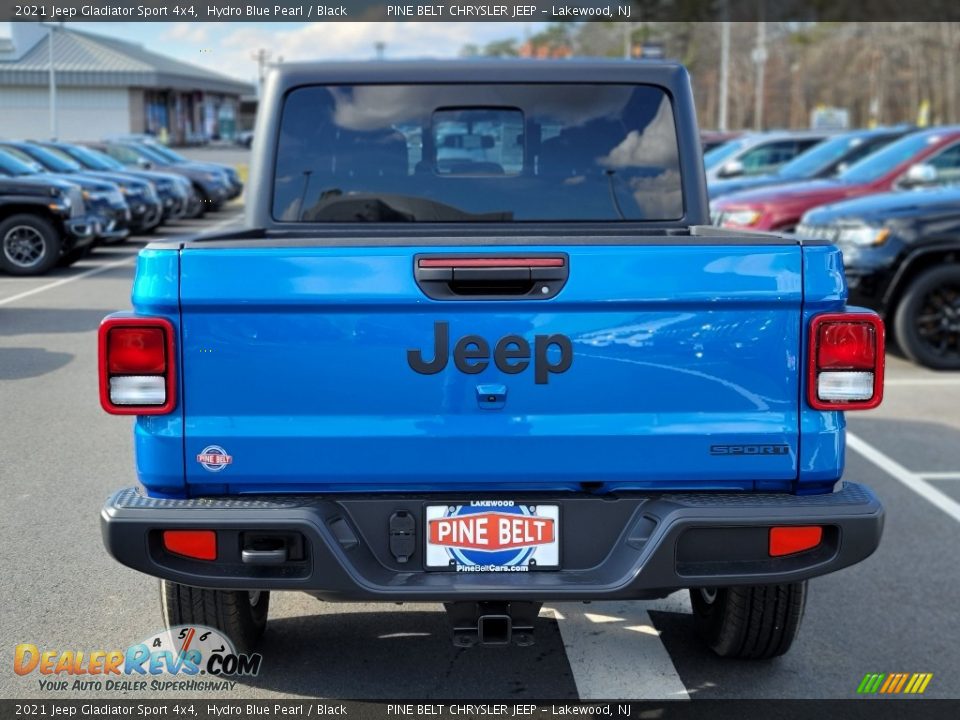 2021 Jeep Gladiator Sport 4x4 Hydro Blue Pearl / Black Photo #7