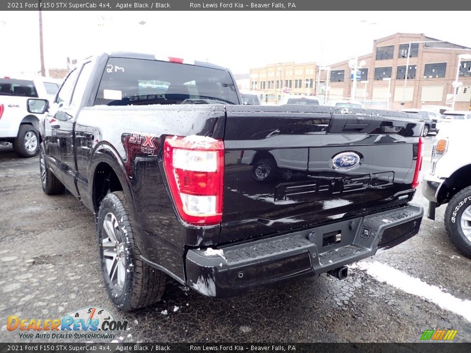 2021 Ford F150 STX SuperCab 4x4 Agate Black / Black Photo #7