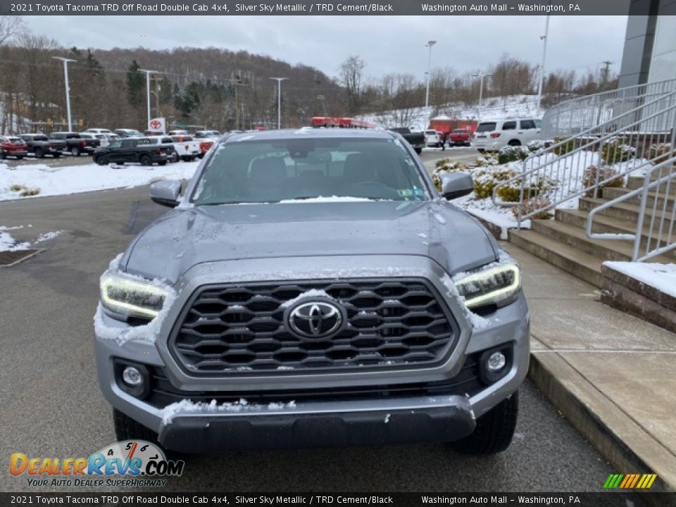 2021 Toyota Tacoma TRD Off Road Double Cab 4x4 Silver Sky Metallic / TRD Cement/Black Photo #11