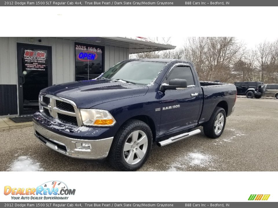 2012 Dodge Ram 1500 SLT Regular Cab 4x4 True Blue Pearl / Dark Slate Gray/Medium Graystone Photo #1