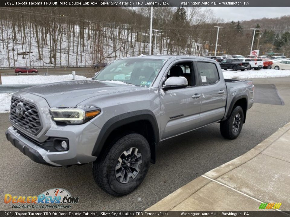 2021 Toyota Tacoma TRD Off Road Double Cab 4x4 Silver Sky Metallic / TRD Cement/Black Photo #12