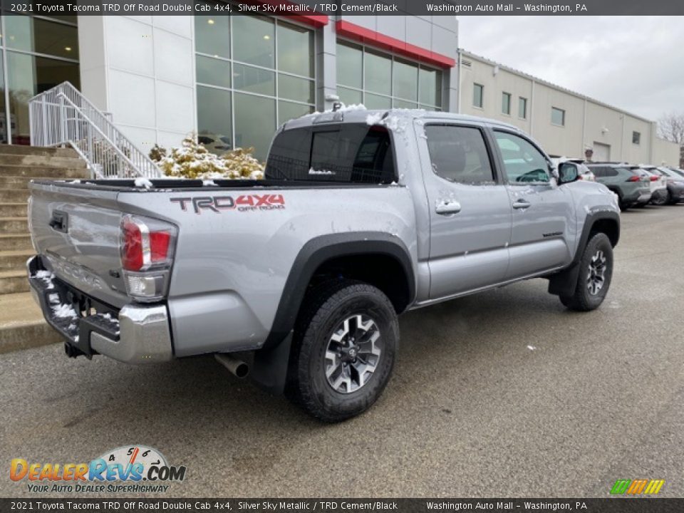 2021 Toyota Tacoma TRD Off Road Double Cab 4x4 Silver Sky Metallic / TRD Cement/Black Photo #13