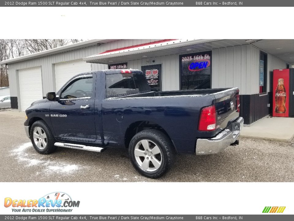 2012 Dodge Ram 1500 SLT Regular Cab 4x4 True Blue Pearl / Dark Slate Gray/Medium Graystone Photo #3