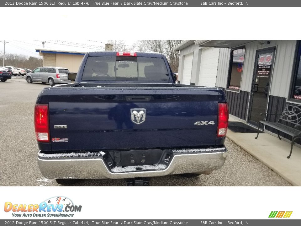 2012 Dodge Ram 1500 SLT Regular Cab 4x4 True Blue Pearl / Dark Slate Gray/Medium Graystone Photo #4