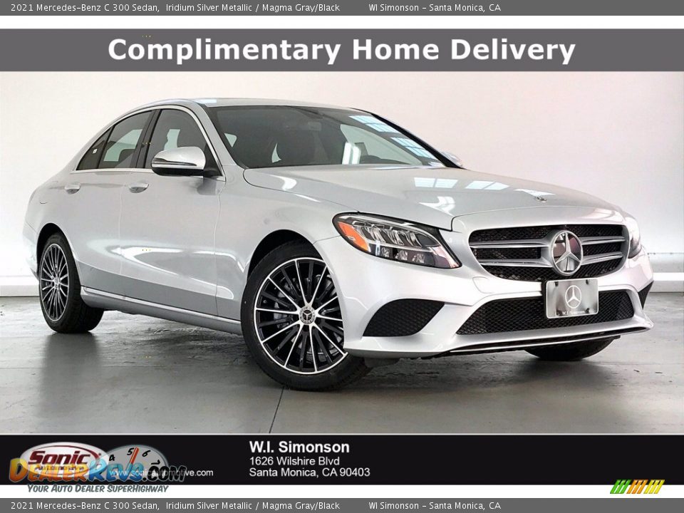 2021 Mercedes-Benz C 300 Sedan Iridium Silver Metallic / Magma Gray/Black Photo #1