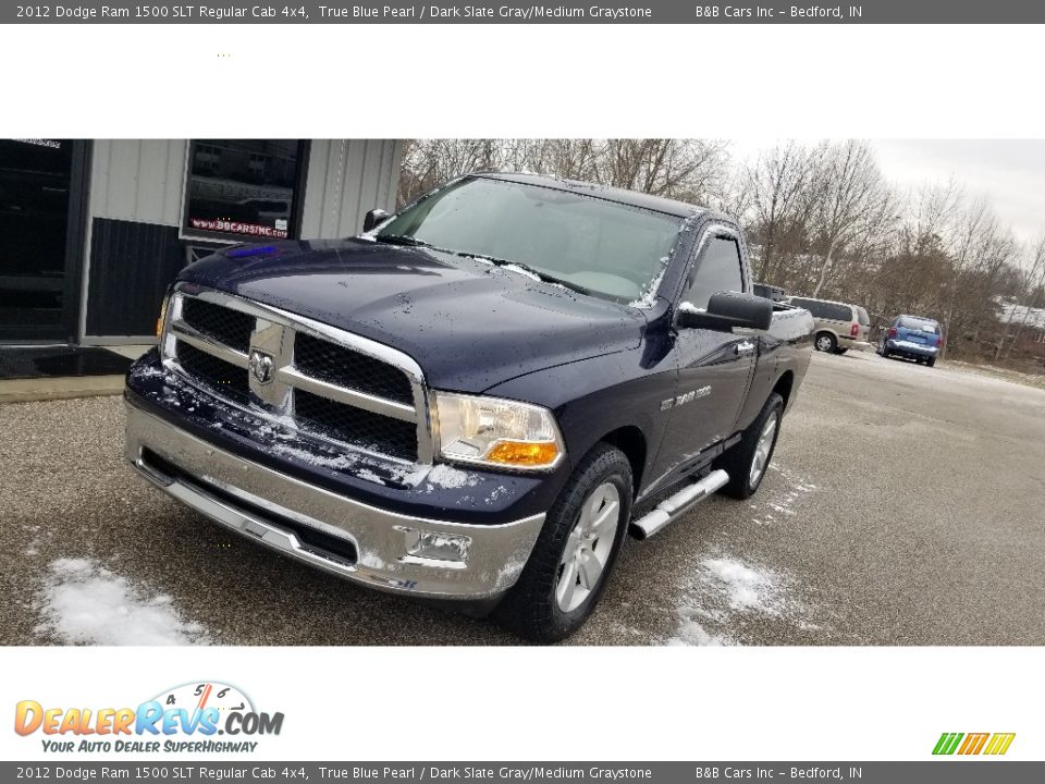 2012 Dodge Ram 1500 SLT Regular Cab 4x4 True Blue Pearl / Dark Slate Gray/Medium Graystone Photo #8