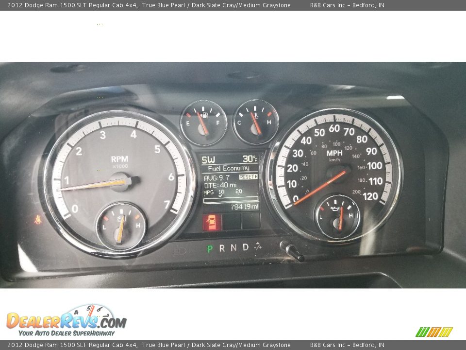 2012 Dodge Ram 1500 SLT Regular Cab 4x4 Gauges Photo #14