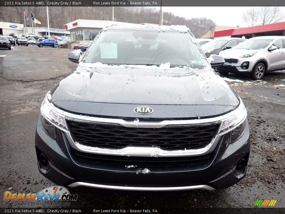 2021 Kia Seltos S AWD Gravity Gray / Black Photo #4