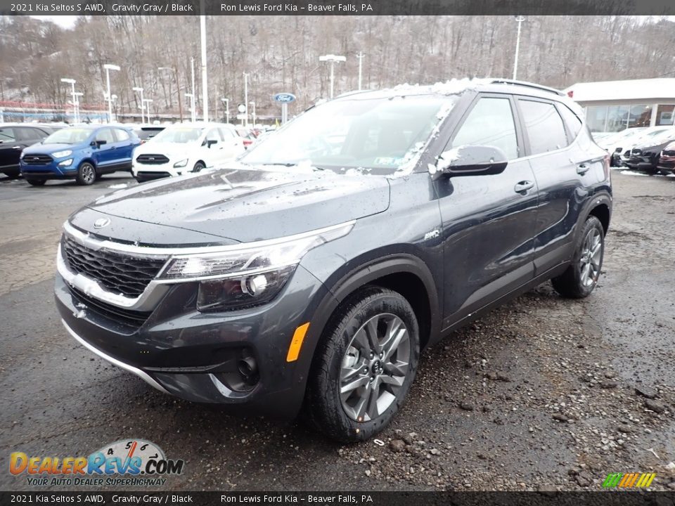 2021 Kia Seltos S AWD Gravity Gray / Black Photo #5