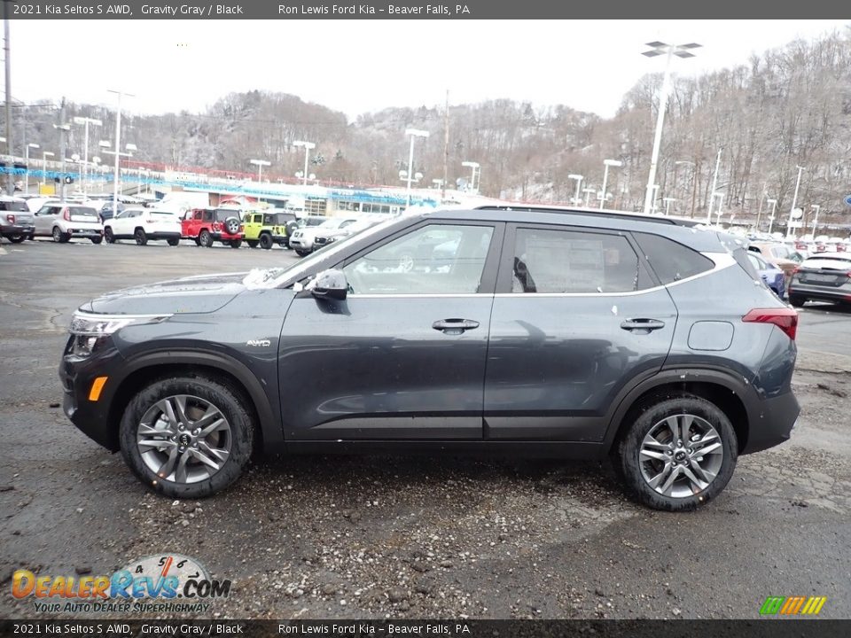 2021 Kia Seltos S AWD Gravity Gray / Black Photo #6