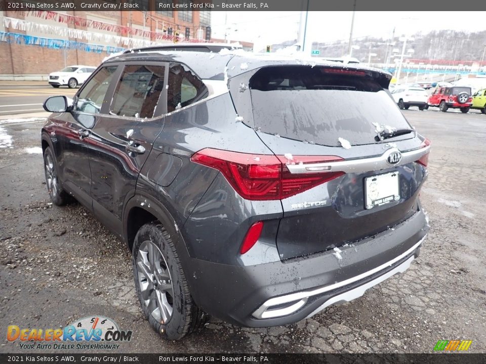 2021 Kia Seltos S AWD Gravity Gray / Black Photo #7