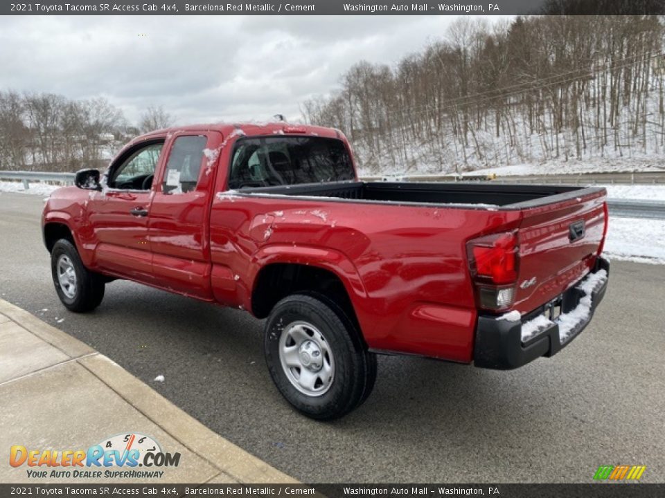 2021 Toyota Tacoma SR Access Cab 4x4 Barcelona Red Metallic / Cement Photo #2