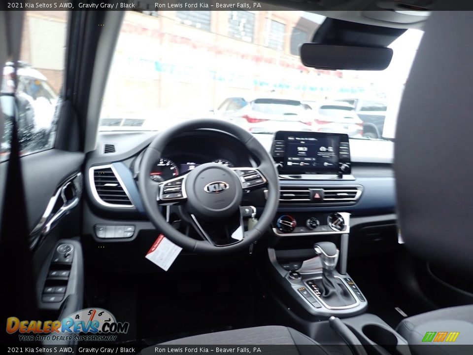 2021 Kia Seltos S AWD Gravity Gray / Black Photo #13