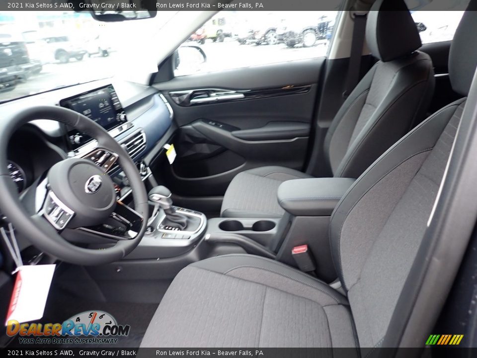 2021 Kia Seltos S AWD Gravity Gray / Black Photo #14