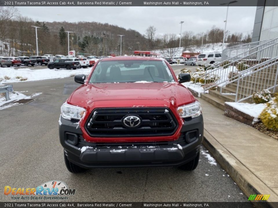 2021 Toyota Tacoma SR Access Cab 4x4 Barcelona Red Metallic / Cement Photo #11