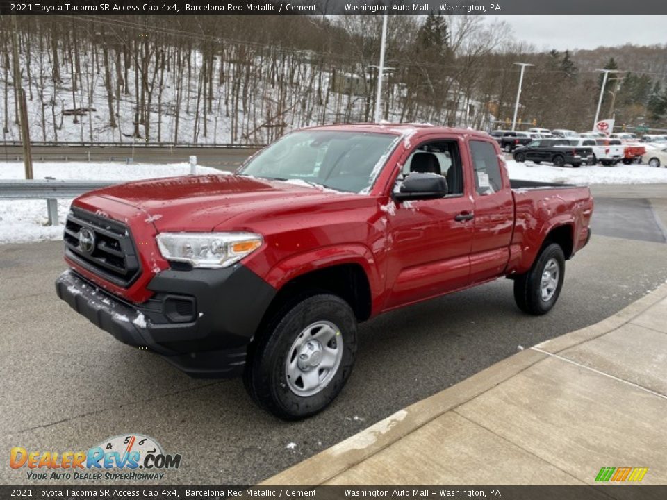 2021 Toyota Tacoma SR Access Cab 4x4 Barcelona Red Metallic / Cement Photo #12