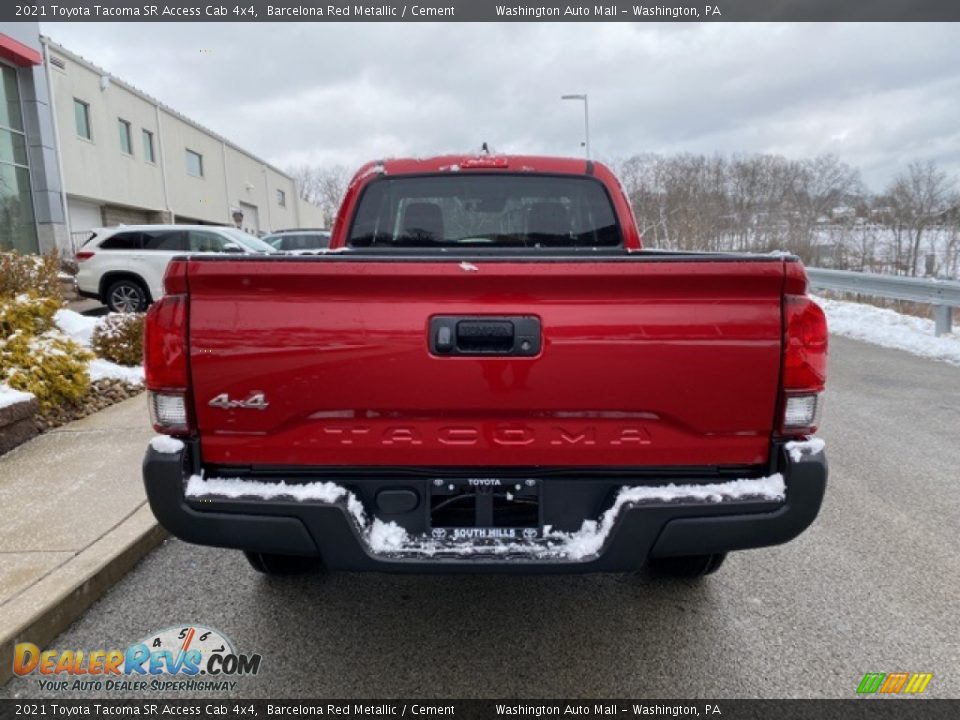 2021 Toyota Tacoma SR Access Cab 4x4 Barcelona Red Metallic / Cement Photo #14