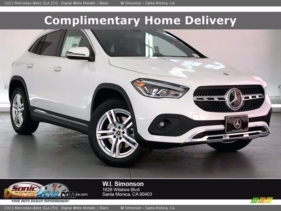 2021 Mercedes-Benz GLA 250 Digital White Metallic / Black Photo #1