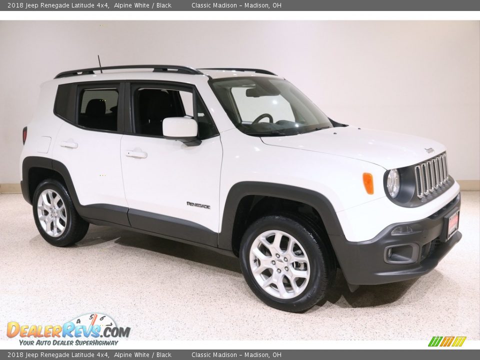 2018 Jeep Renegade Latitude 4x4 Alpine White / Black Photo #1