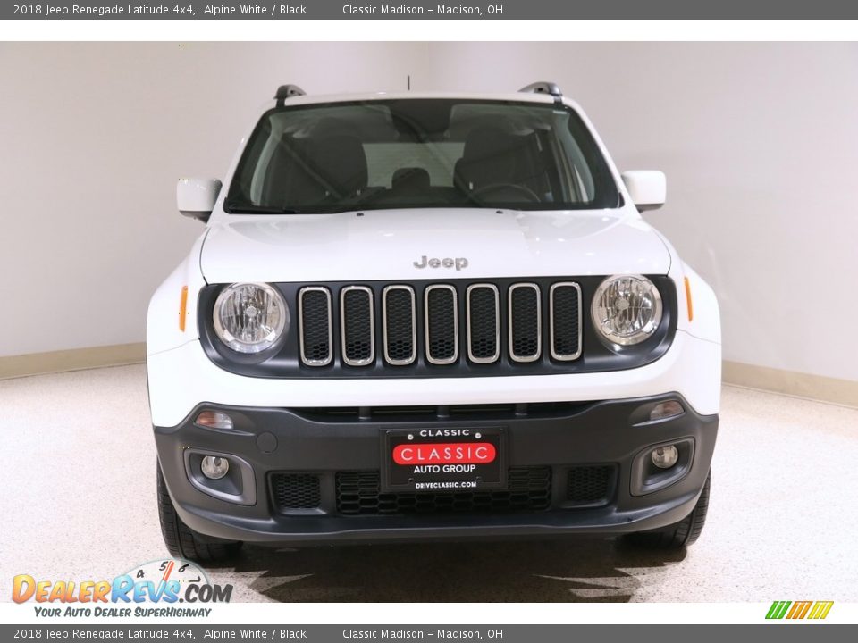 2018 Jeep Renegade Latitude 4x4 Alpine White / Black Photo #2