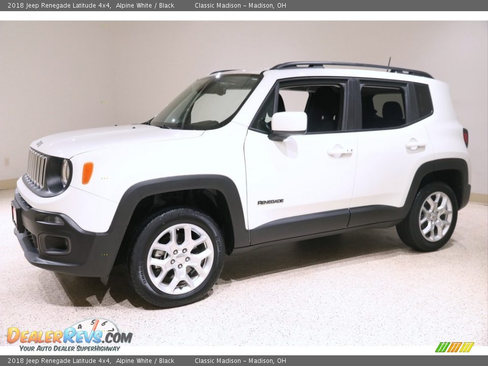 2018 Jeep Renegade Latitude 4x4 Alpine White / Black Photo #3