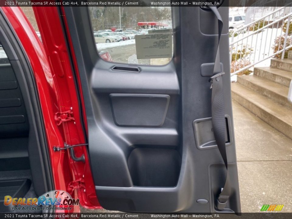 2021 Toyota Tacoma SR Access Cab 4x4 Barcelona Red Metallic / Cement Photo #23