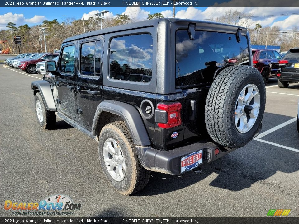 2021 Jeep Wrangler Unlimited Islander 4x4 Black / Black Photo #4