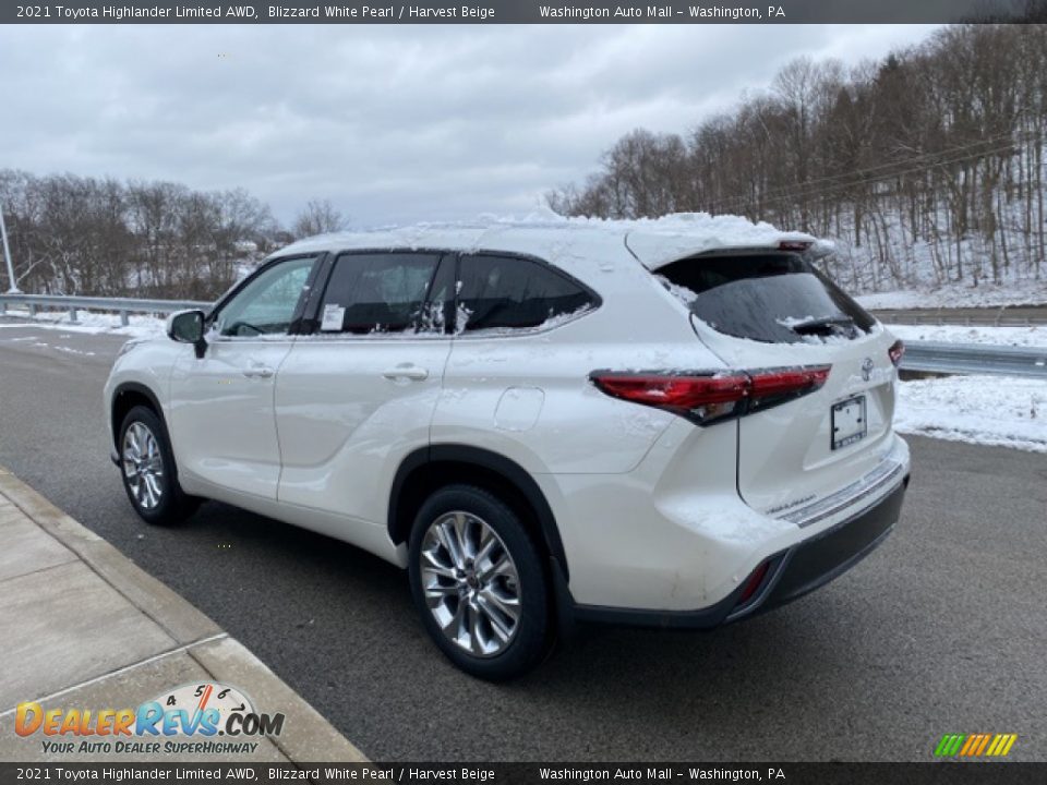 2021 Toyota Highlander Limited AWD Blizzard White Pearl / Harvest Beige Photo #2