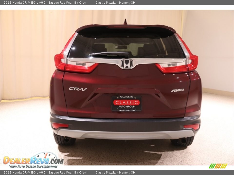 2018 Honda CR-V EX-L AWD Basque Red Pearl II / Gray Photo #19