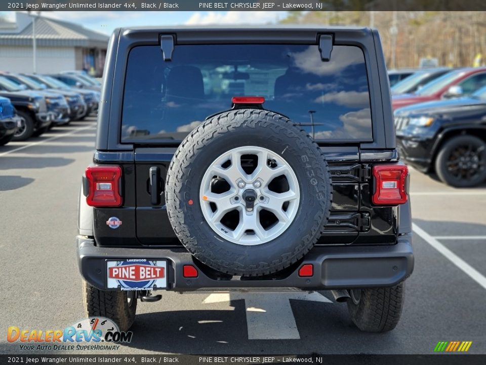 2021 Jeep Wrangler Unlimited Islander 4x4 Black / Black Photo #6