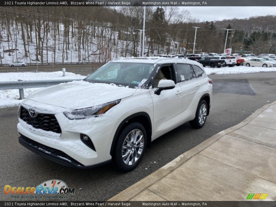 2021 Toyota Highlander Limited AWD Blizzard White Pearl / Harvest Beige Photo #13