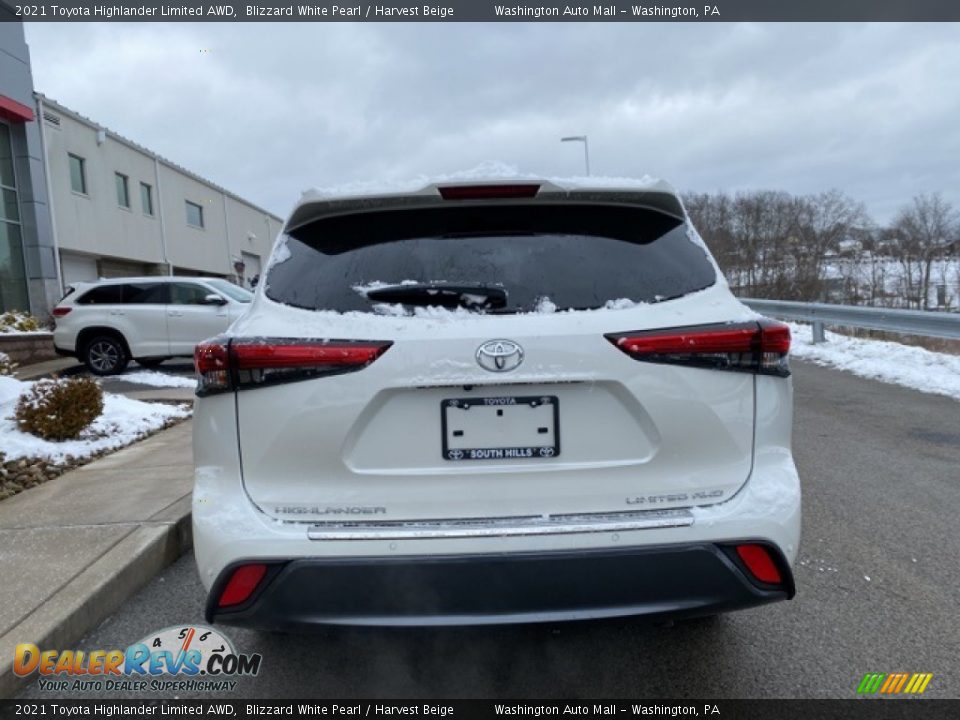 2021 Toyota Highlander Limited AWD Blizzard White Pearl / Harvest Beige Photo #15