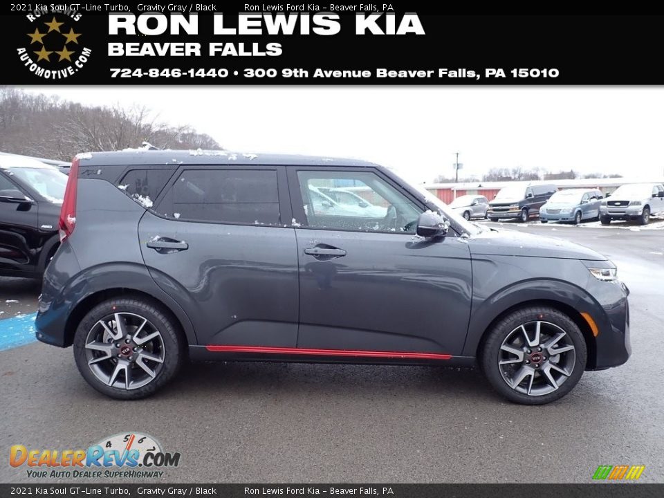 2021 Kia Soul GT-Line Turbo Gravity Gray / Black Photo #1
