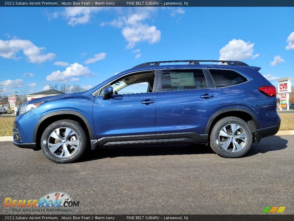 2021 Subaru Ascent Premium Abyss Blue Pearl / Warm Ivory Photo #4