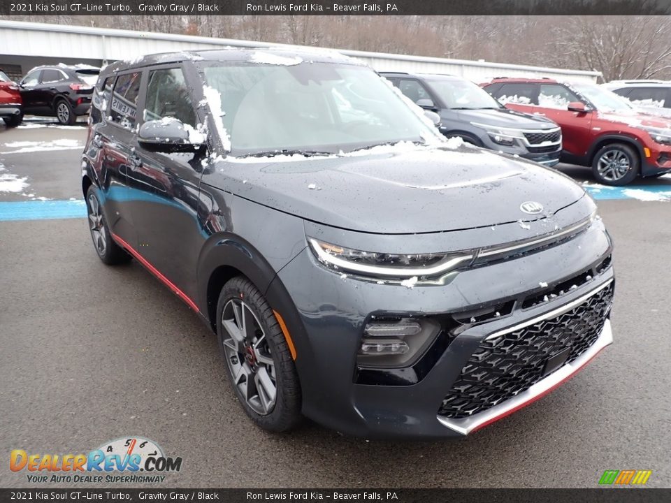 2021 Kia Soul GT-Line Turbo Gravity Gray / Black Photo #3