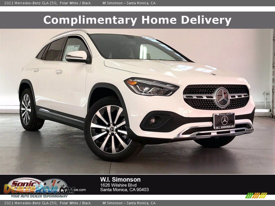 2021 Mercedes-Benz GLA 250 Polar White / Black Photo #1