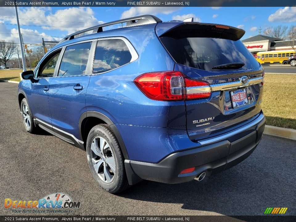2021 Subaru Ascent Premium Abyss Blue Pearl / Warm Ivory Photo #6