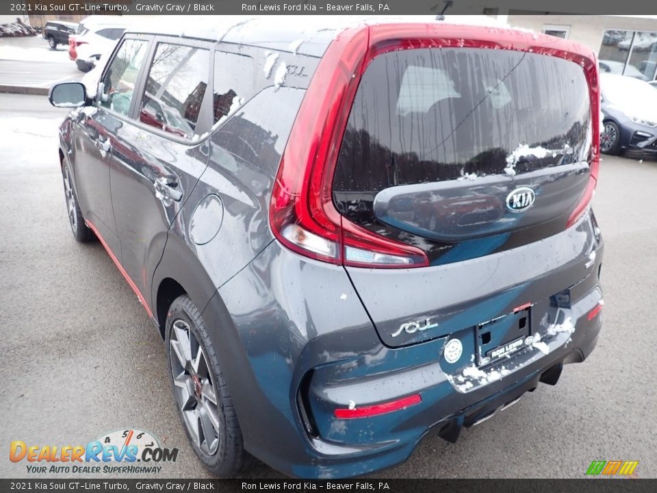 2021 Kia Soul GT-Line Turbo Gravity Gray / Black Photo #7