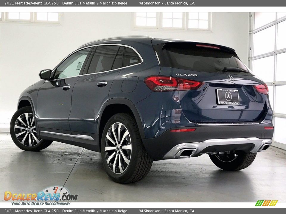 2021 Mercedes-Benz GLA 250 Denim Blue Metallic / Macchiato Beige Photo #2