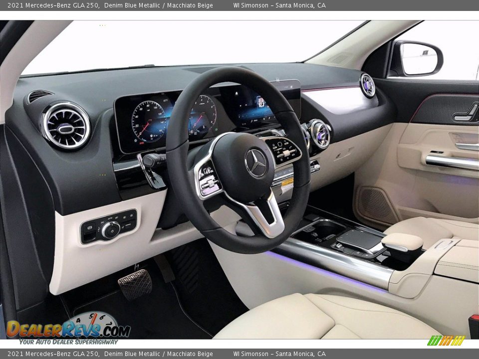 2021 Mercedes-Benz GLA 250 Denim Blue Metallic / Macchiato Beige Photo #4