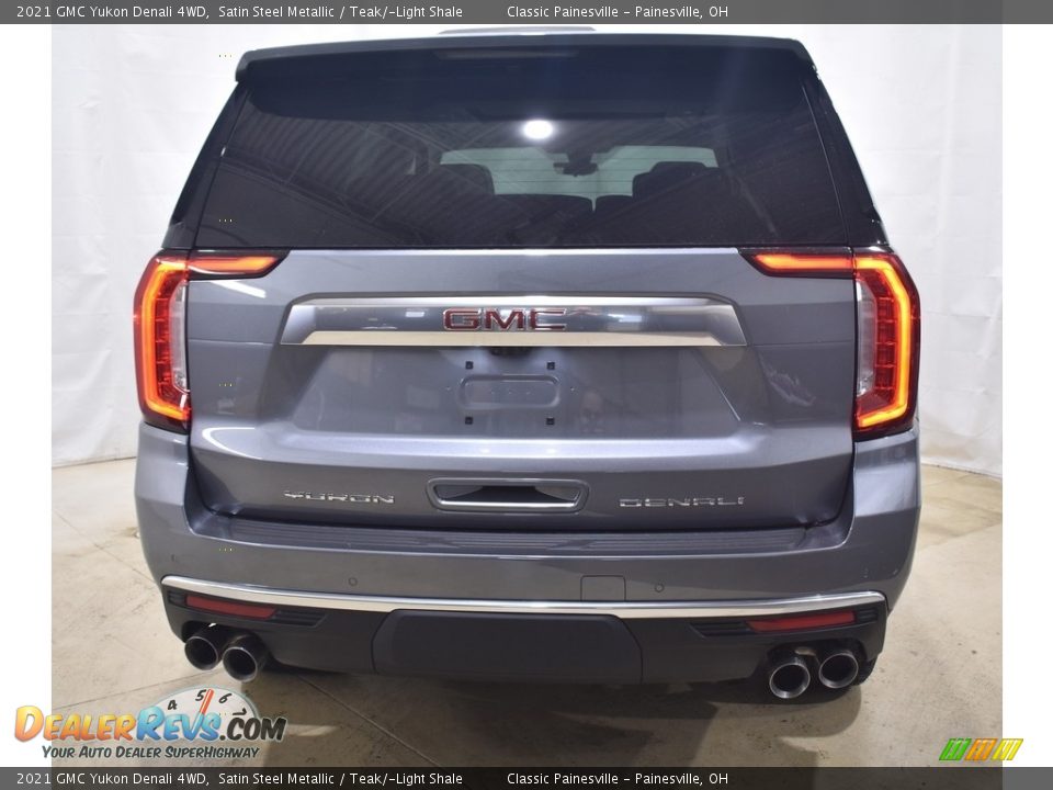 2021 GMC Yukon Denali 4WD Satin Steel Metallic / Teak/­Light Shale Photo #3