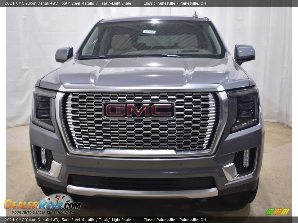 2021 GMC Yukon Denali 4WD Satin Steel Metallic / Teak/­Light Shale Photo #4