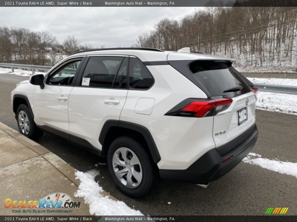 2021 Toyota RAV4 LE AWD Super White / Black Photo #2