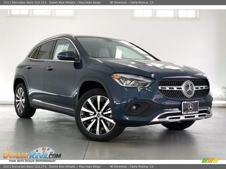 2021 Mercedes-Benz GLA 250 Denim Blue Metallic / Macchiato Beige Photo #12