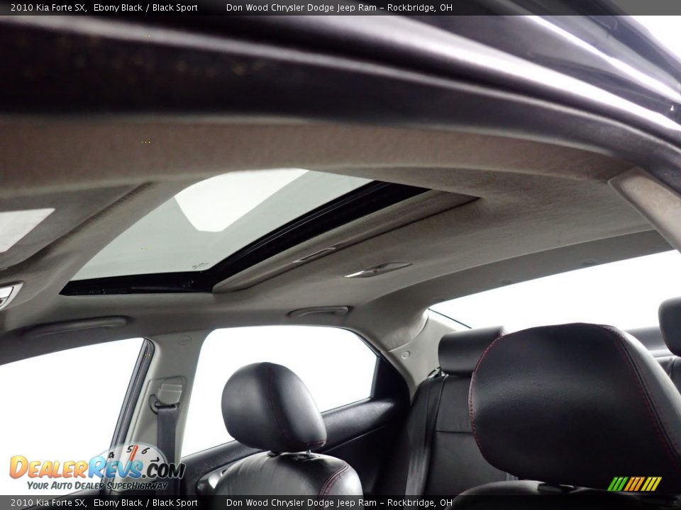 2010 Kia Forte SX Ebony Black / Black Sport Photo #2