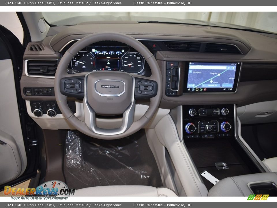 2021 GMC Yukon Denali 4WD Satin Steel Metallic / Teak/­Light Shale Photo #13