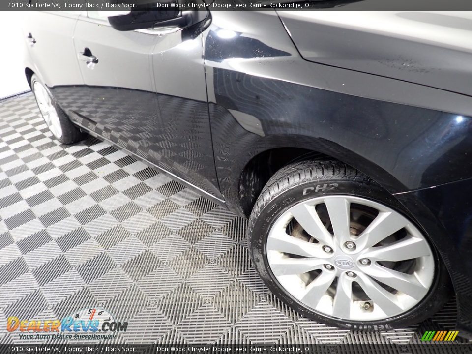 2010 Kia Forte SX Ebony Black / Black Sport Photo #4
